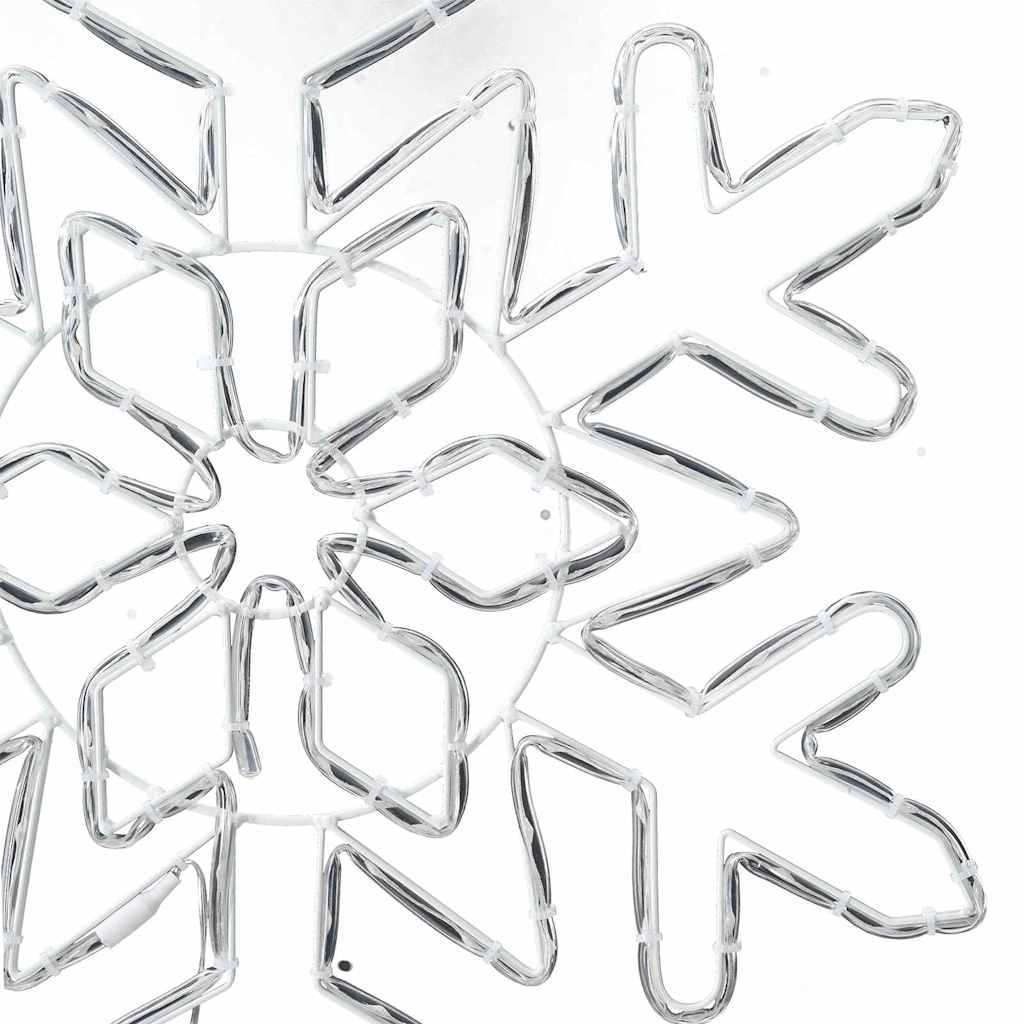 Fiocco di Neve di Natale 156 LED Blu 55,5 x 55,5 x 0,75 cm PVC