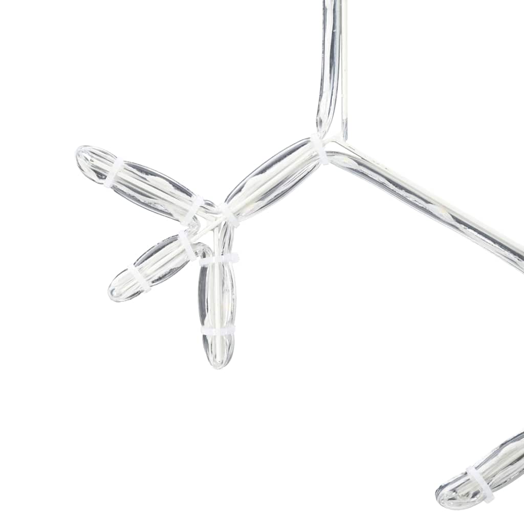 Fiocco di Neve di Natale 252 LED Bianco caldo 44,5 x 38 cm PVC