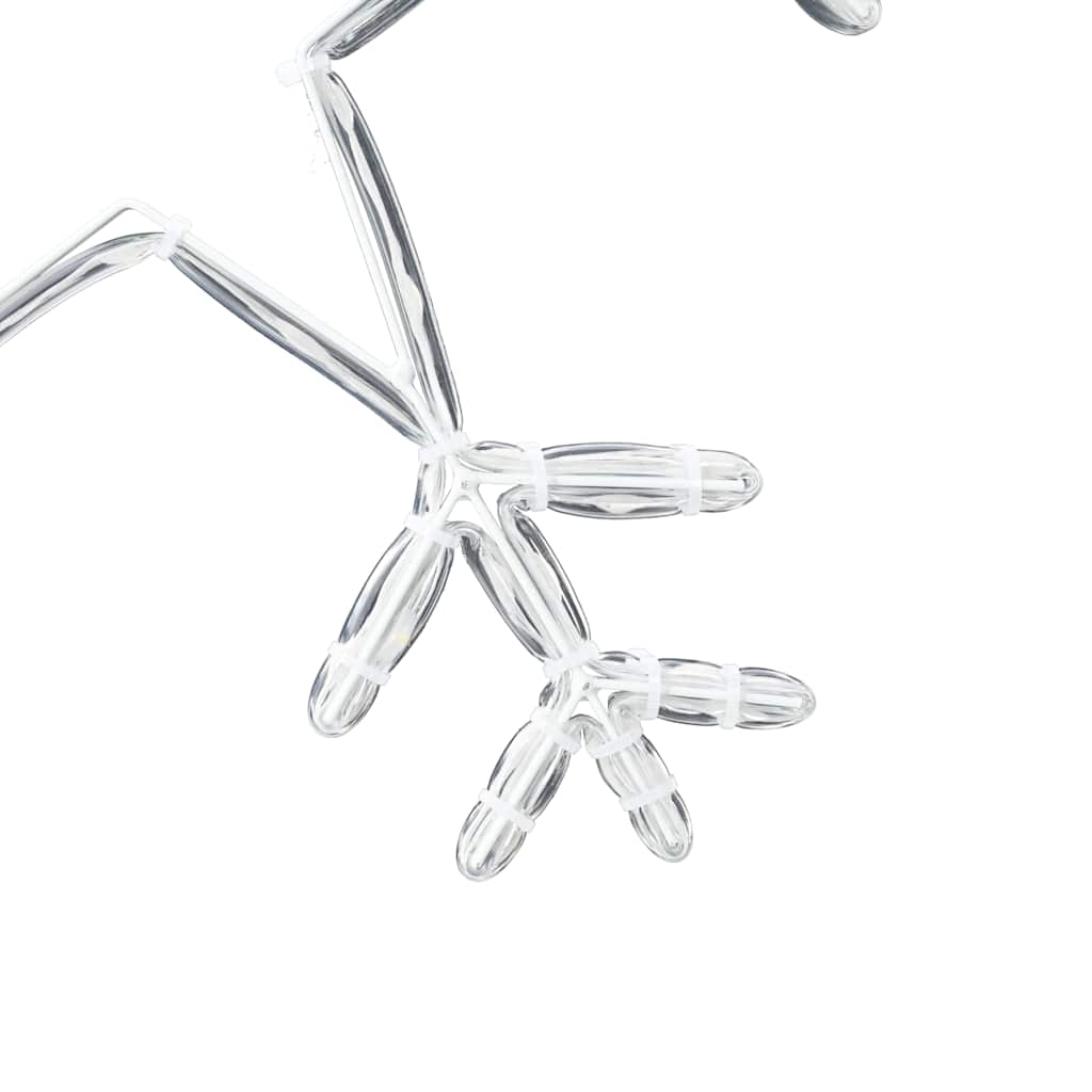 Fiocco di Neve di Natale 252 LED Bianco caldo 44,5 x 38 cm PVC