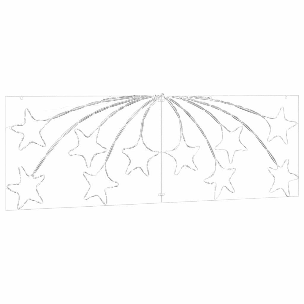 Stella di Natale 432 LED Multicolore 182 x 58 cm PVC