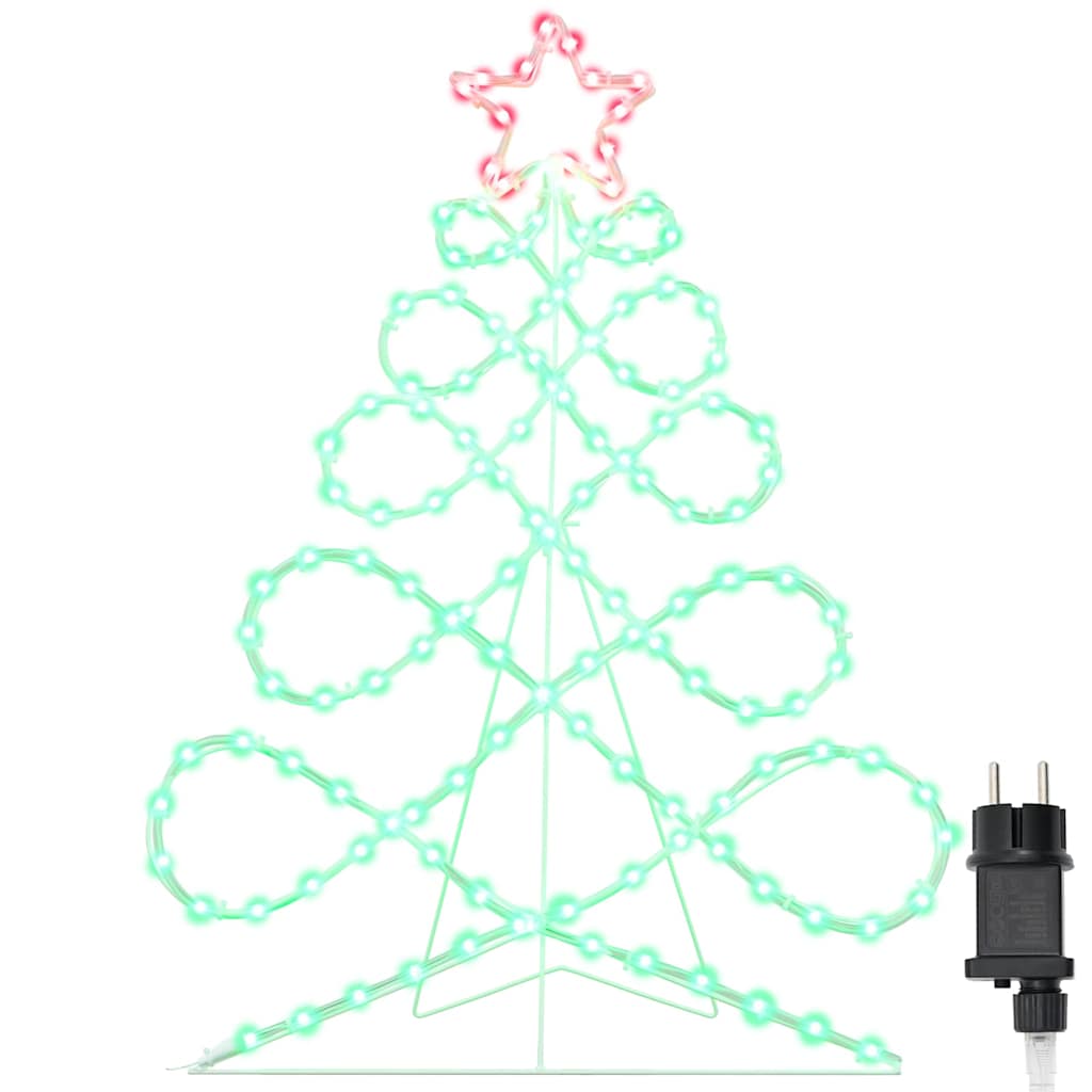 Luci a forma di albero di Natale Multicolore 78 x 58 cm PVC