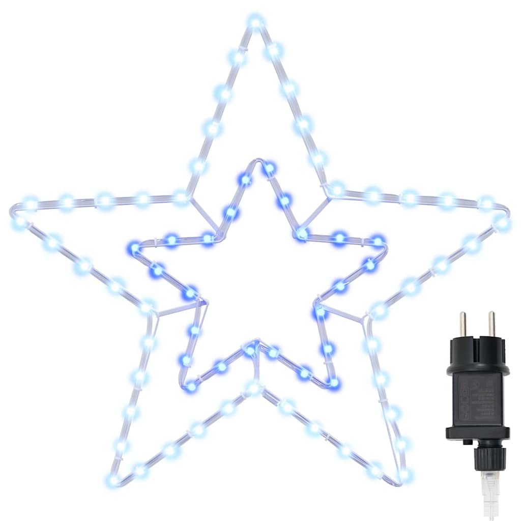 Stella di Natale 72 LED Bianco Freddo 51,5 x 50 x 0,65 cm Ferro