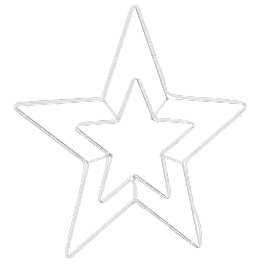 Stella di Natale 72 LED Bianco Freddo 51,5 x 50 x 0,65 cm Ferro