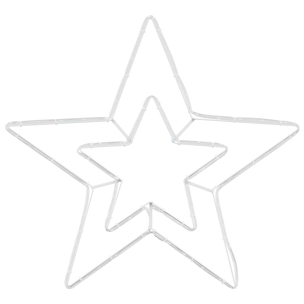 Stella di Natale 72 LED Bianco Freddo 51,5 x 50 x 0,65 cm Ferro