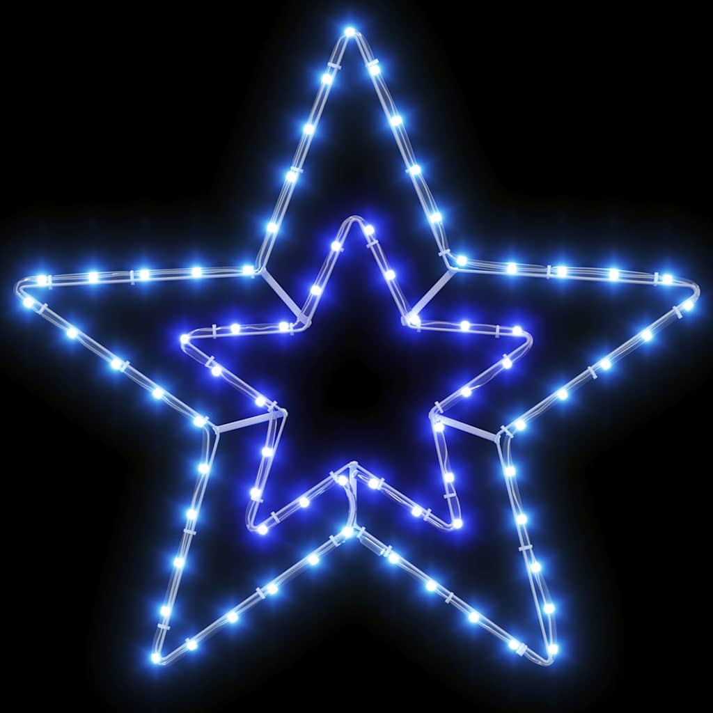 Stella di Natale 72 LED Bianco Freddo 51,5 x 50 x 0,65 cm Ferro