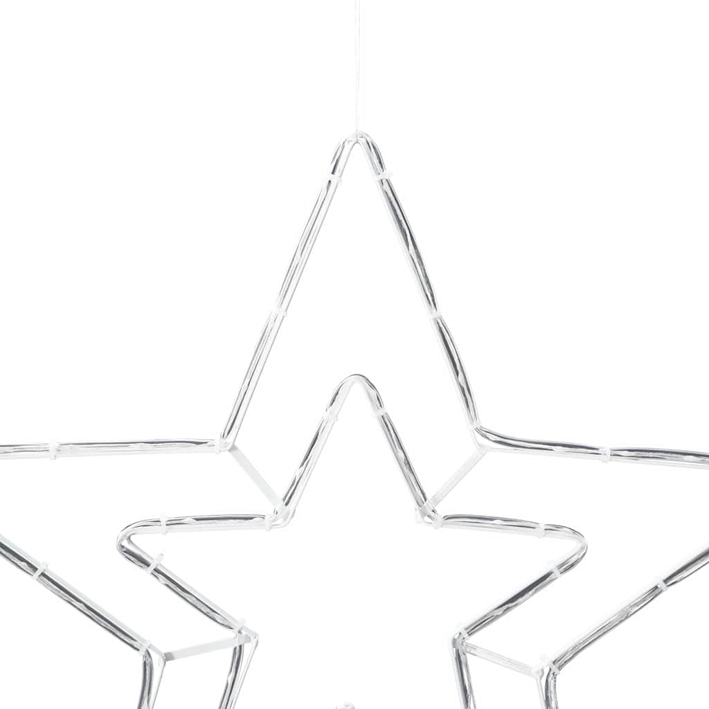 Stella di Natale 72 LED Bianco Freddo 51,5 x 50 x 0,65 cm Ferro