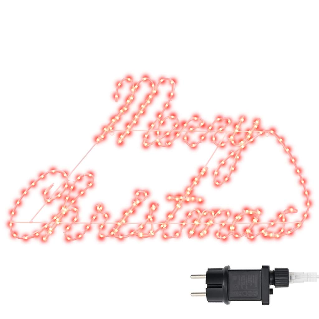 Insegna di Natale 216 LED Rosso 99 x 55 x 13 cm Ferro