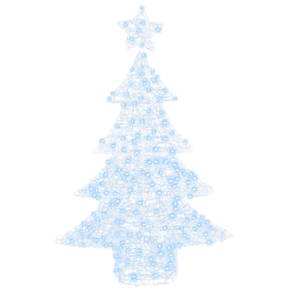 Albero di Natale 100 LED Bianco freddo 120 cm Acrilico