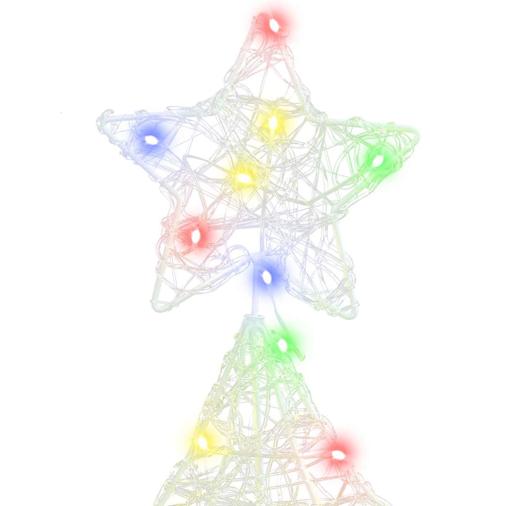 Albero di Natale 100 LED Multicolore 120 cm Acrilico