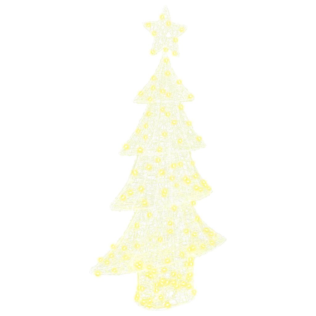 Albero di Natale 160 LED Bianco caldo 150 cm Acrilico