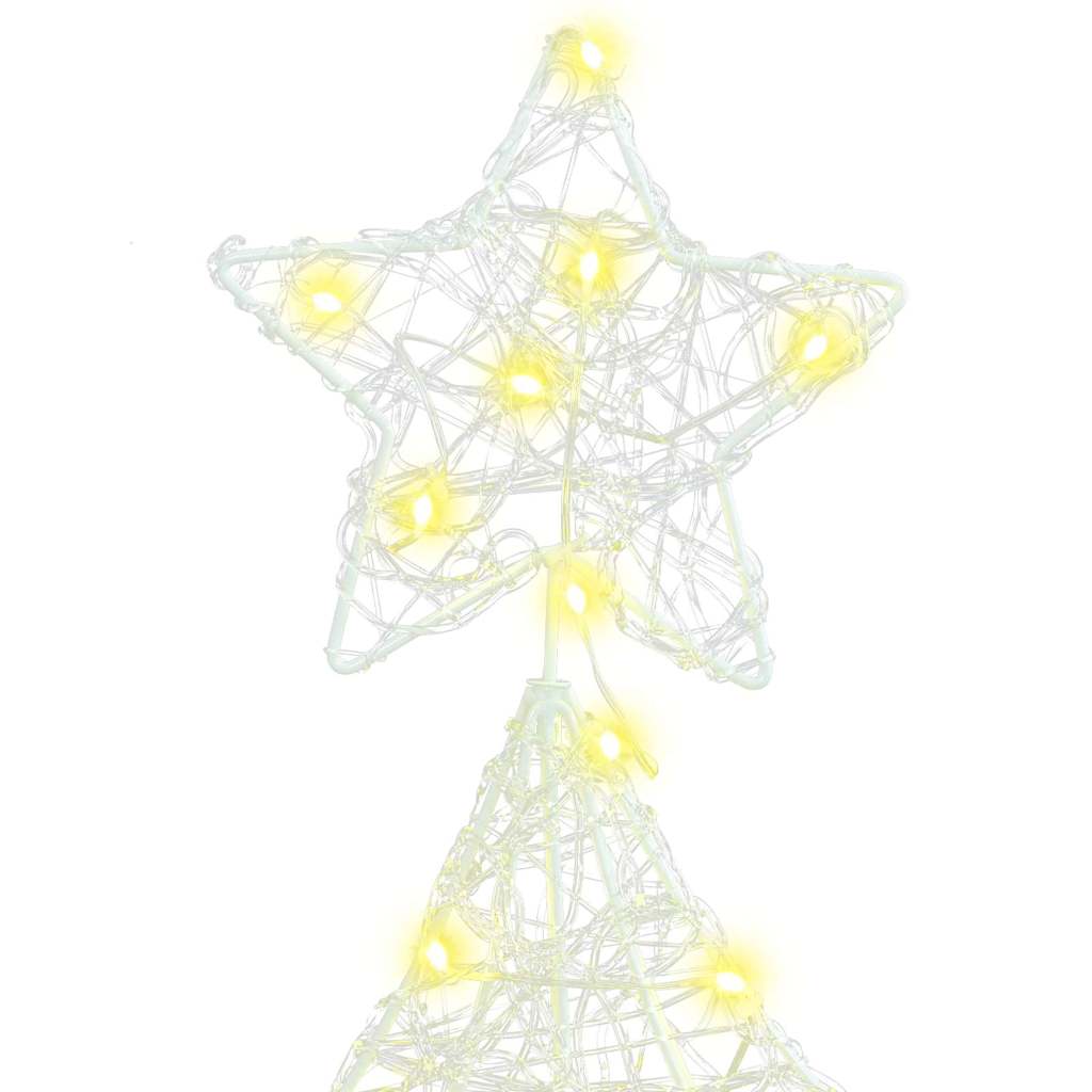 Albero di Natale 160 LED Bianco caldo 150 cm Acrilico