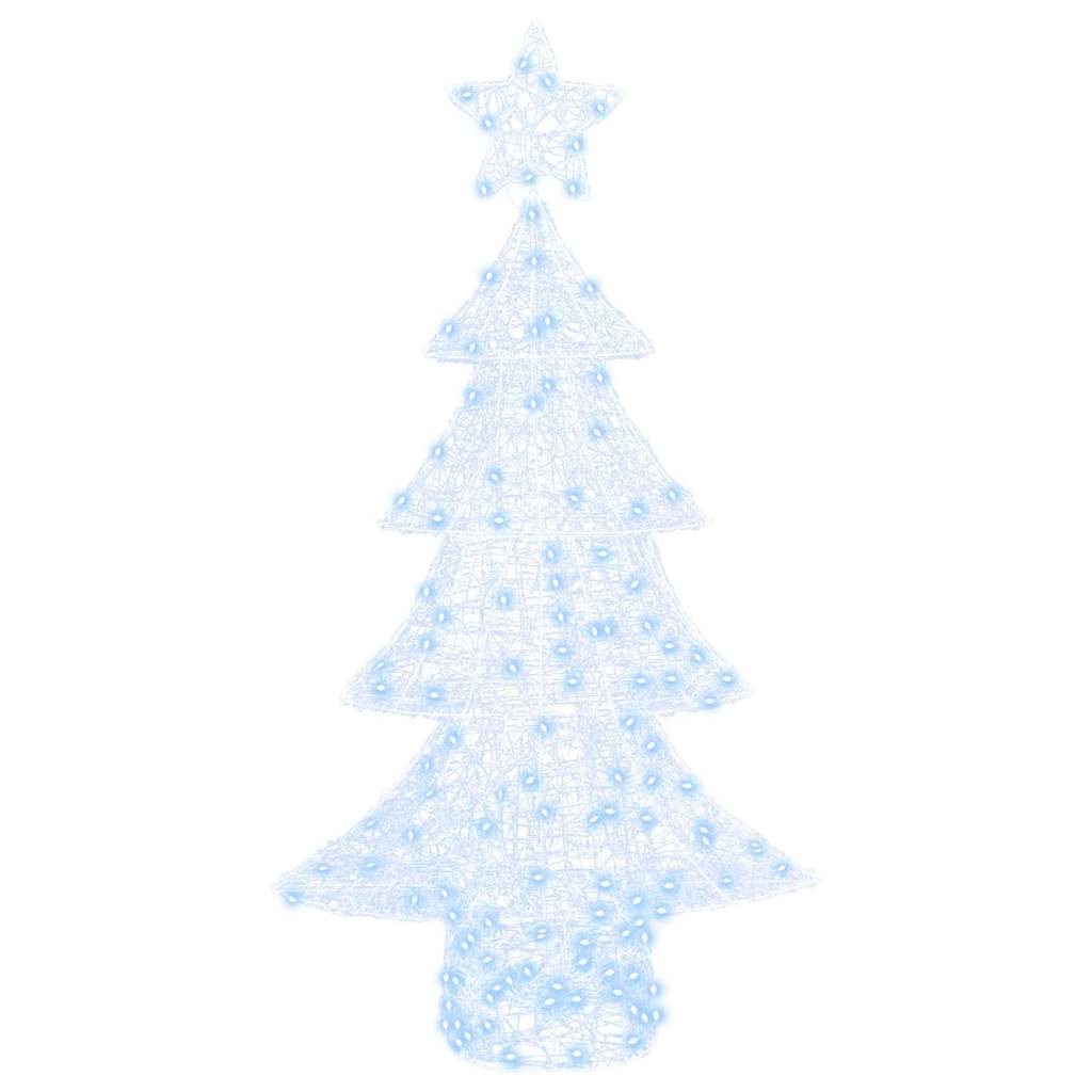 Albero di Natale 160 LED Bianco freddo 150 cm Acrilico