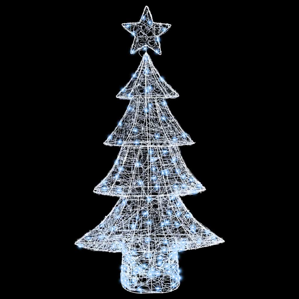 Albero di Natale 160 LED Bianco freddo 150 cm Acrilico