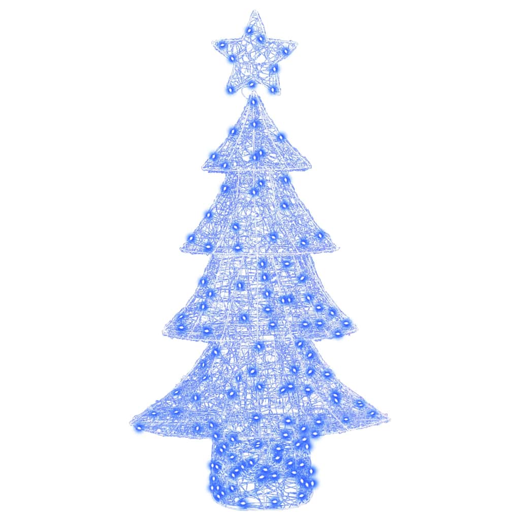 Albero di Natale 160 LED Blu 150 cm Acrilico