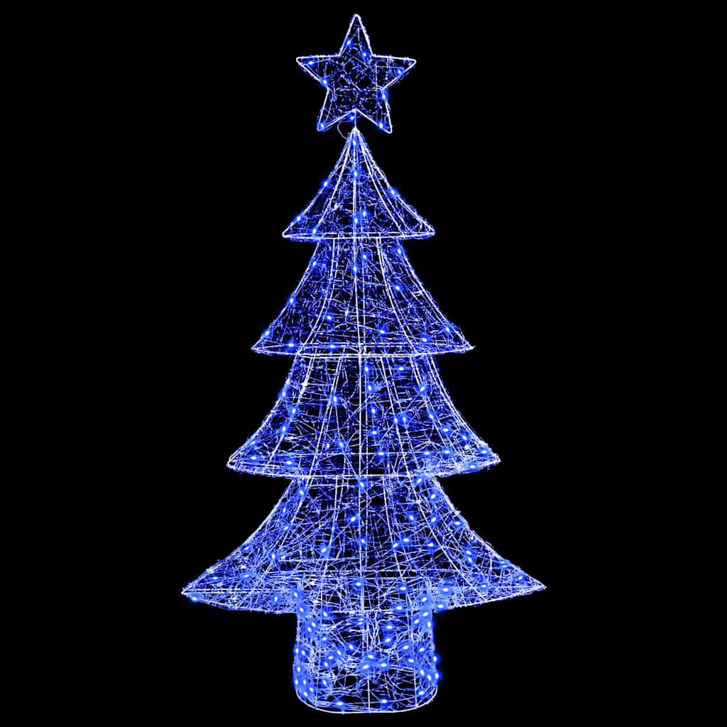 Albero di Natale 160 LED Blu 150 cm Acrilico