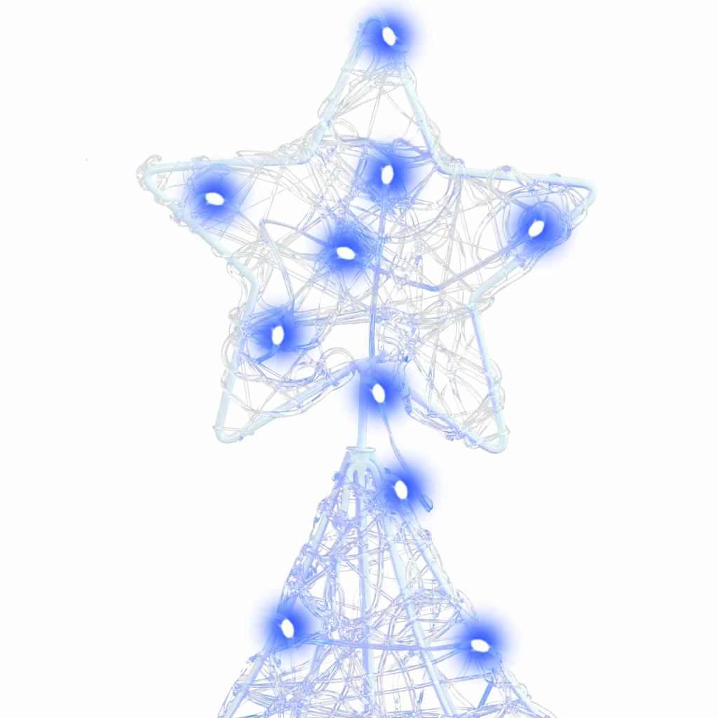 Albero di Natale 160 LED Blu 150 cm Acrilico