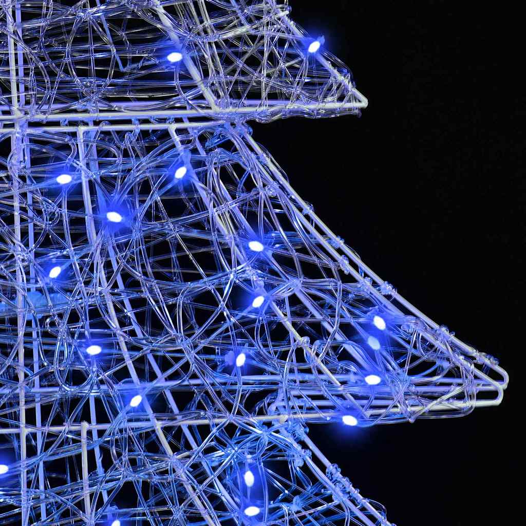 Albero di Natale 160 LED Blu 150 cm Acrilico