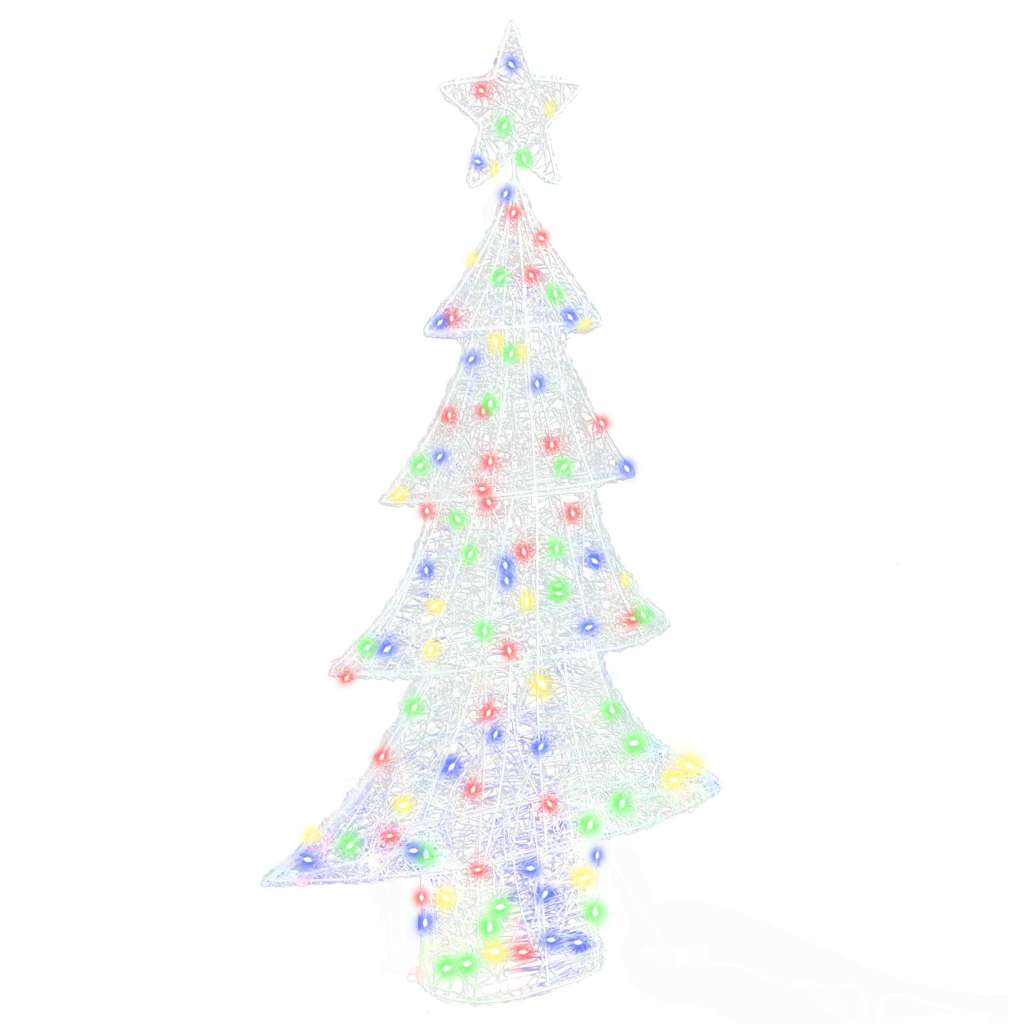 Albero di Natale 160 LED Multicolore 150 cm Acrilico
