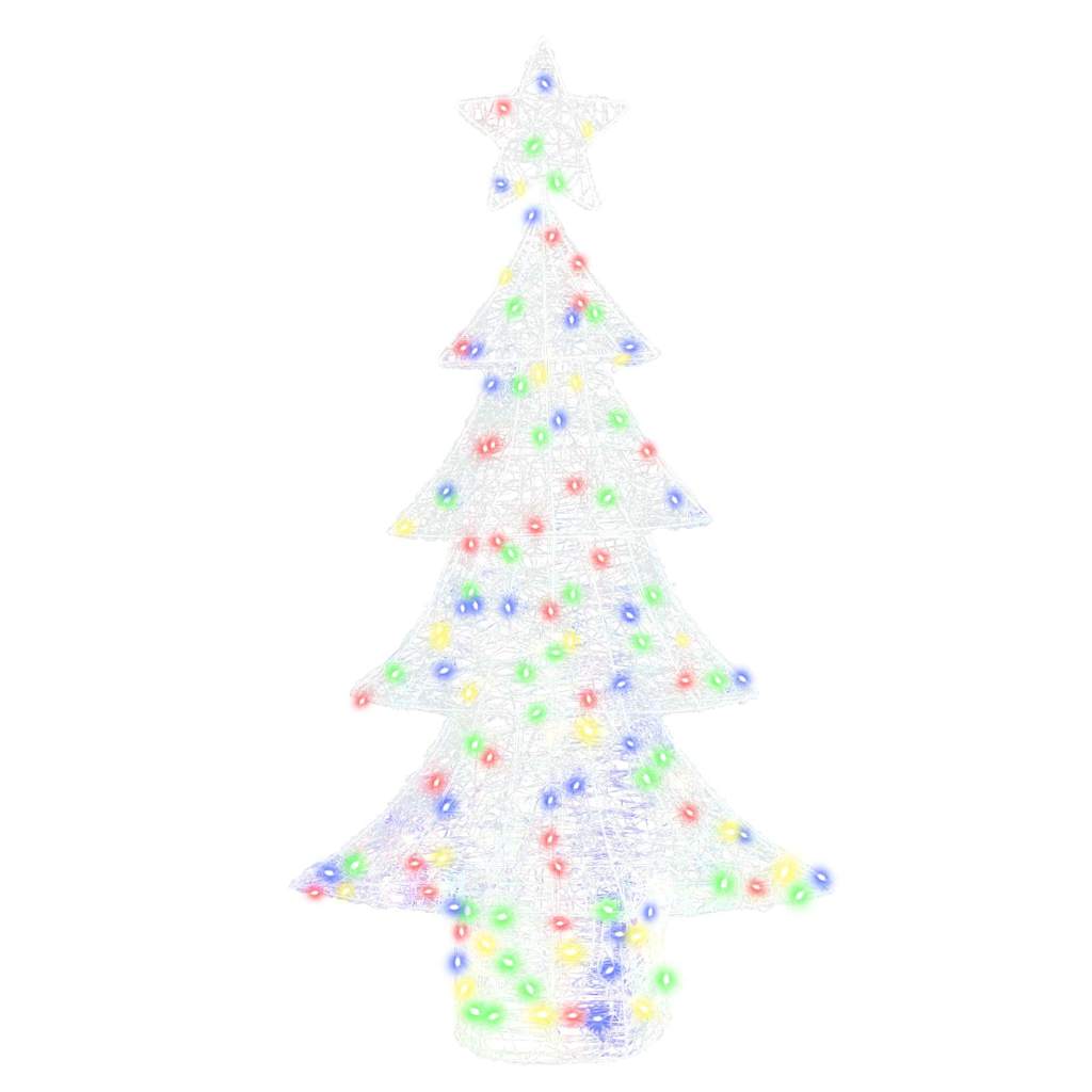 Albero di Natale 160 LED Multicolore 150 cm Acrilico