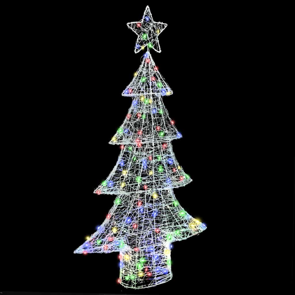 Albero di Natale 160 LED Multicolore 150 cm Acrilico