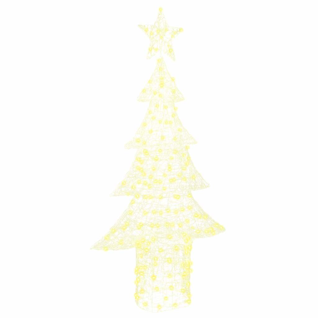 Albero di Natale 240 LED Bianco caldo 150 cm Acrilico