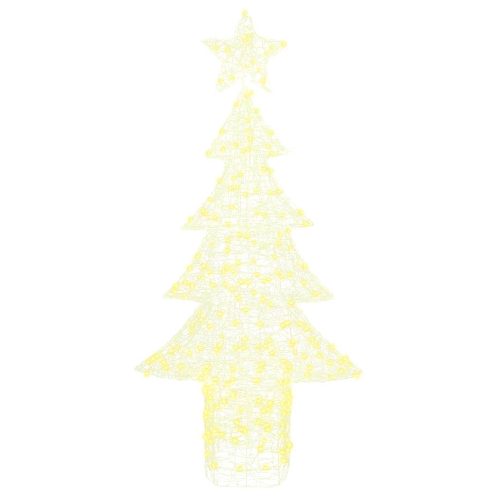Albero di Natale 240 LED Bianco caldo 150 cm Acrilico