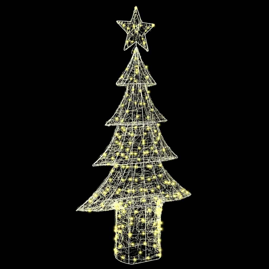 Albero di Natale 240 LED Bianco caldo 150 cm Acrilico