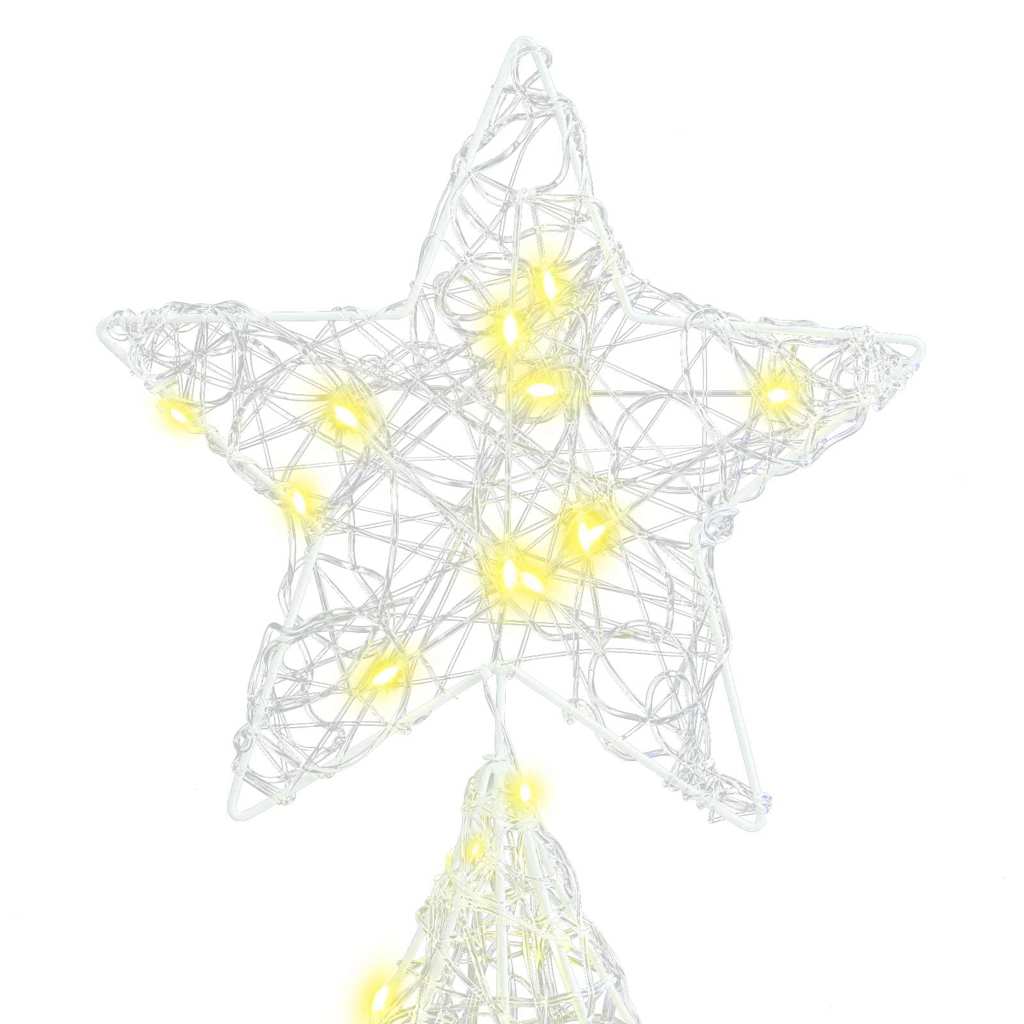 Albero di Natale 240 LED Bianco caldo 150 cm Acrilico