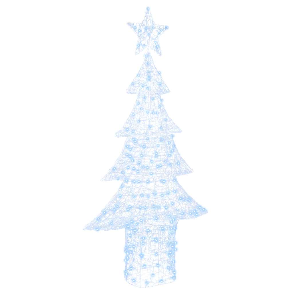 Albero di Natale 240 LED Bianco freddo 180 cm Acrilico