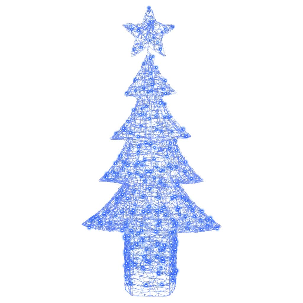 Albero di Natale 240 LED Blu 180 cm Acrilico