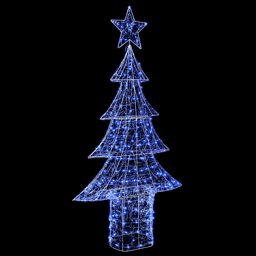 Albero di Natale 240 LED Blu 180 cm Acrilico