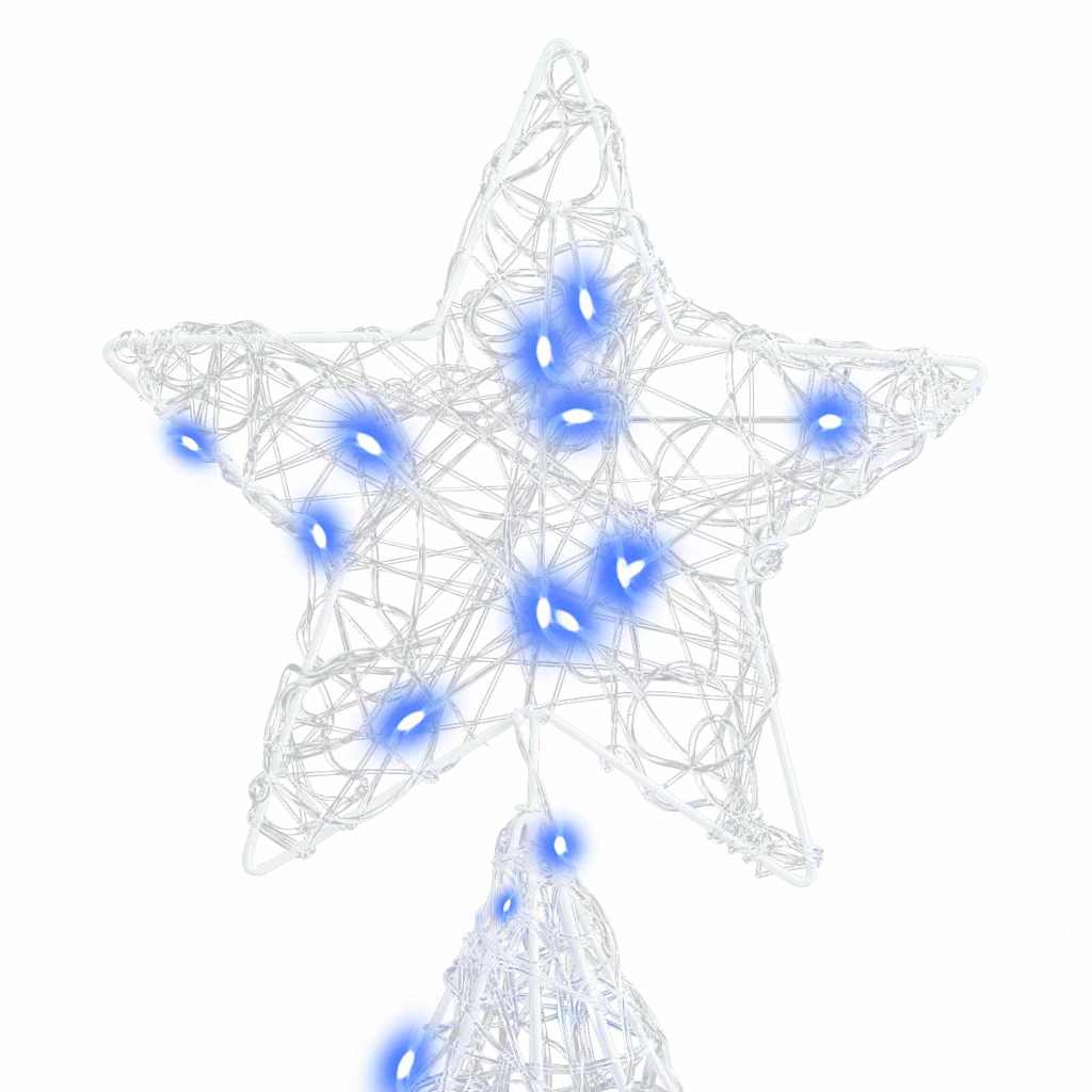 Albero di Natale 240 LED Blu 180 cm Acrilico