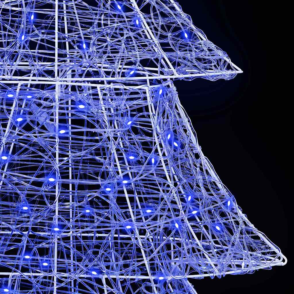 Albero di Natale 240 LED Blu 180 cm Acrilico