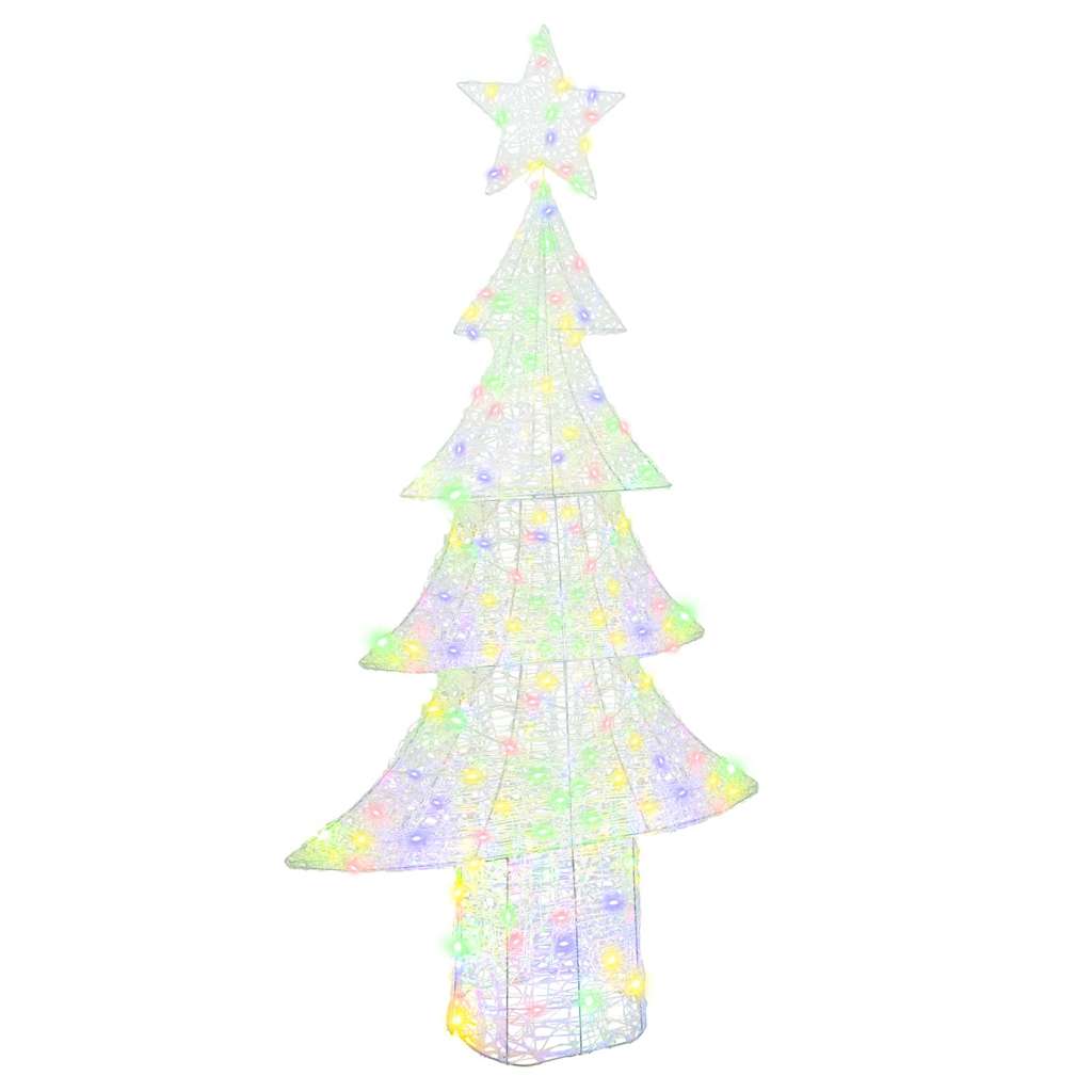 Albero di Natale 240 LED Multicolore 180 cm Acrilico