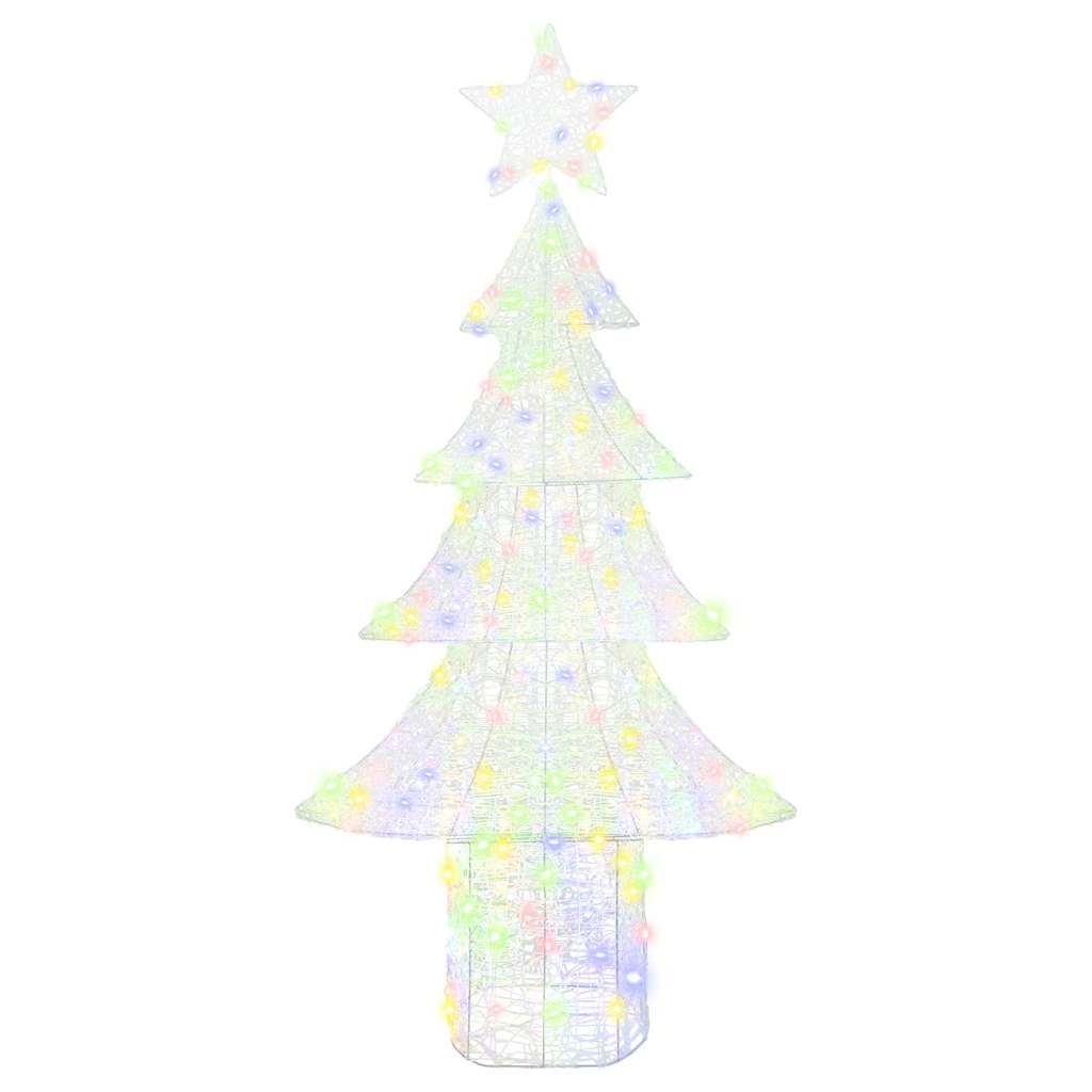 Albero di Natale 240 LED Multicolore 180 cm Acrilico