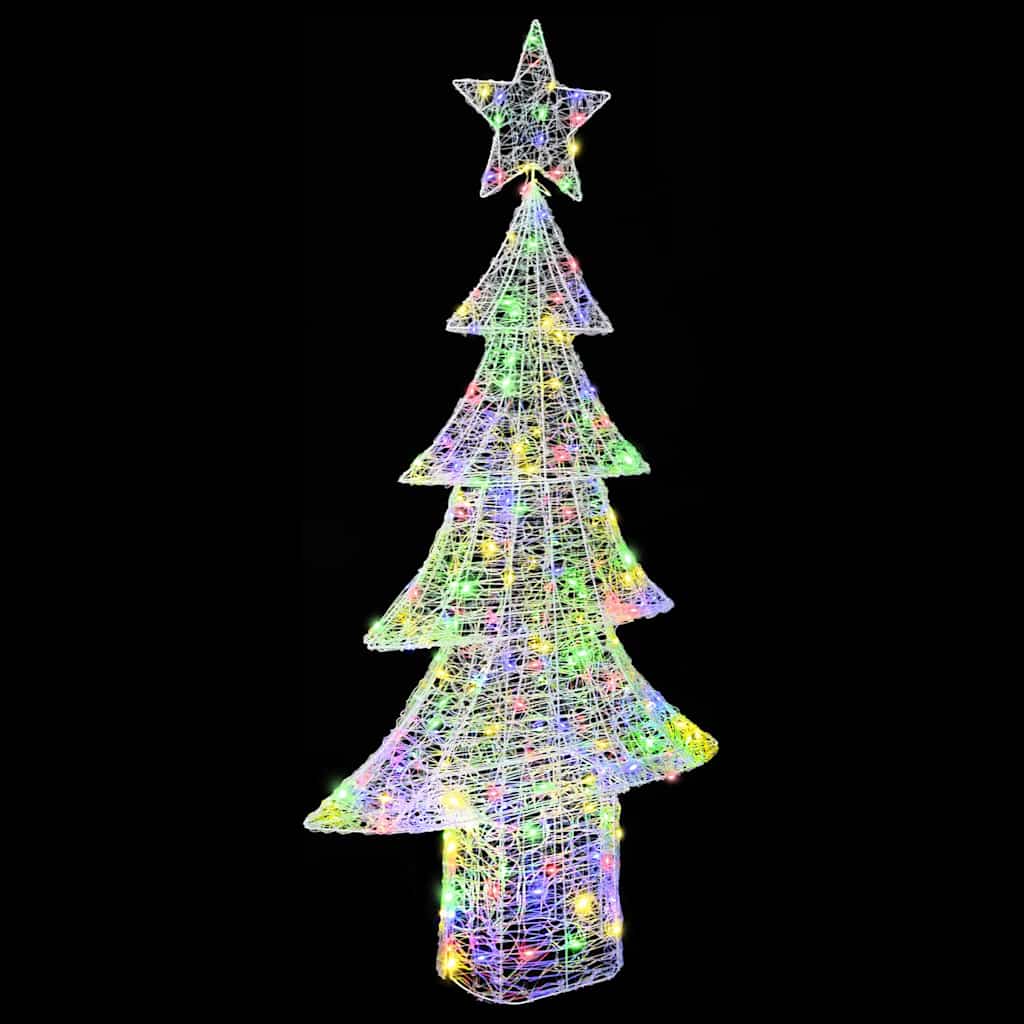 Albero di Natale 240 LED Multicolore 180 cm Acrilico