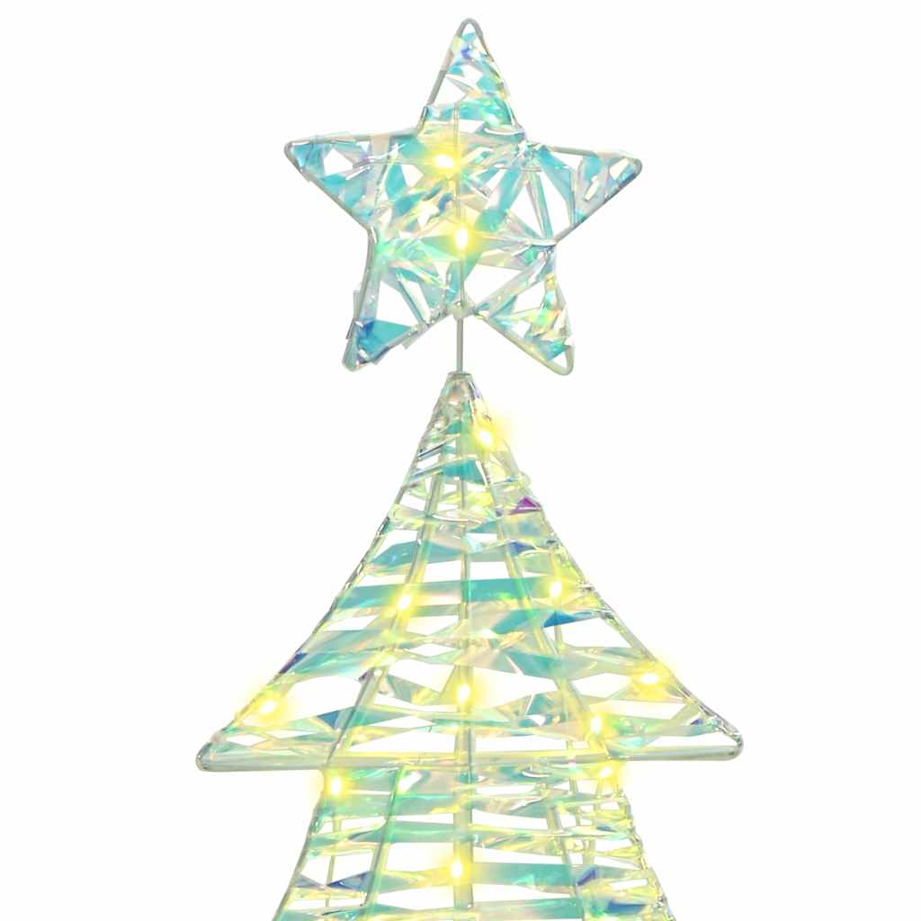 Albero di Natale 120 LED Bianco caldo 120,5 cm PET
