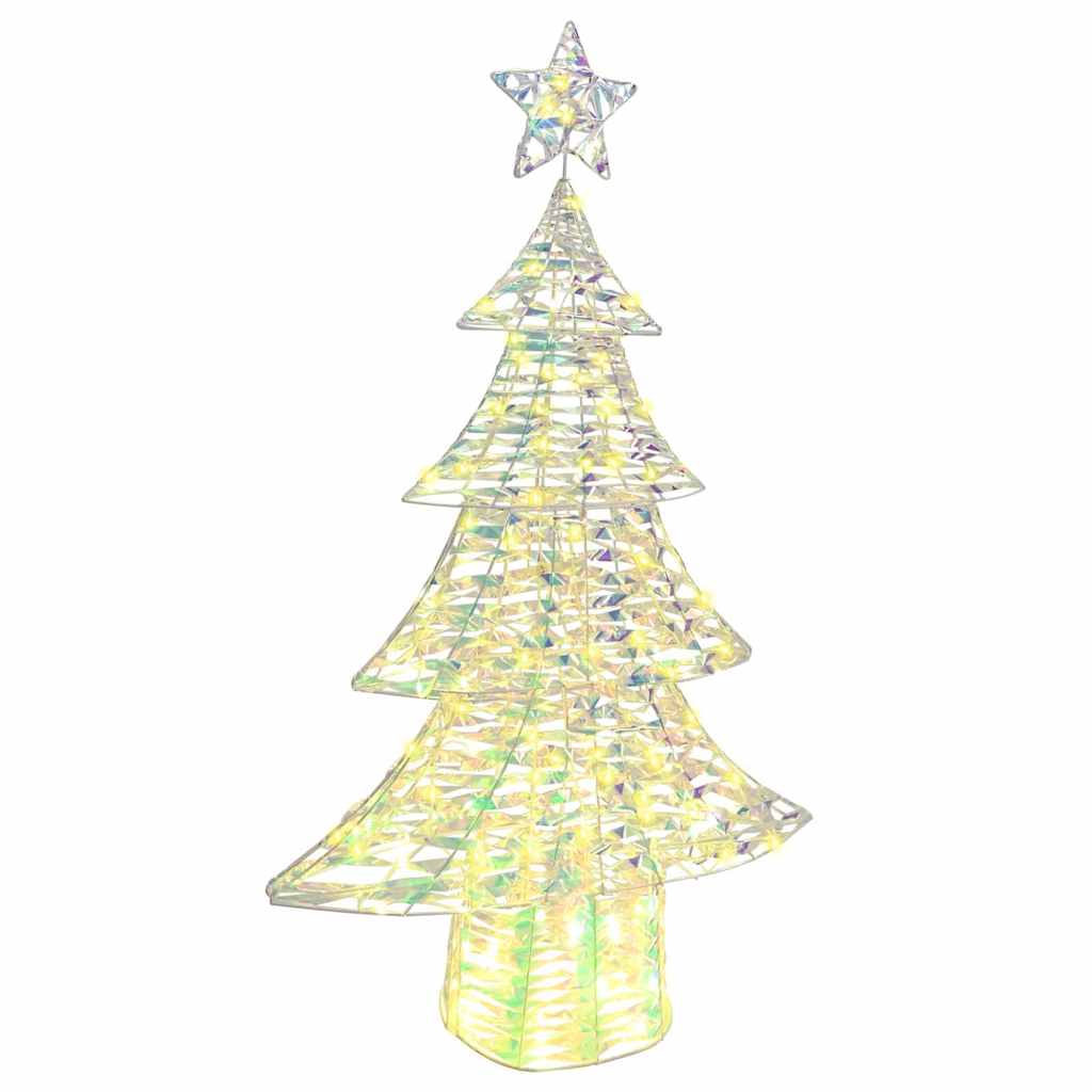 Albero di Natale 160 LED Bianco caldo 150 cm PET