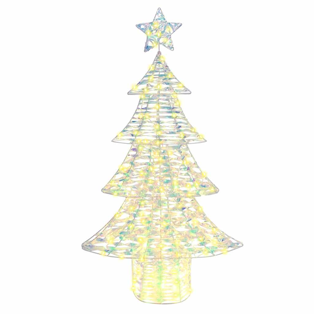 Albero di Natale 160 LED Bianco caldo 150 cm PET