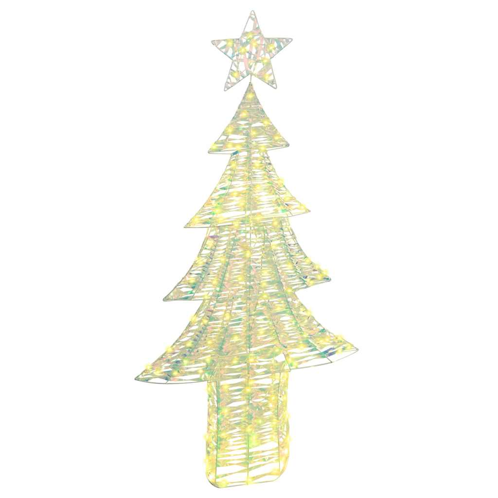Albero di Natale 240 LED Bianco caldo 181 cm PET