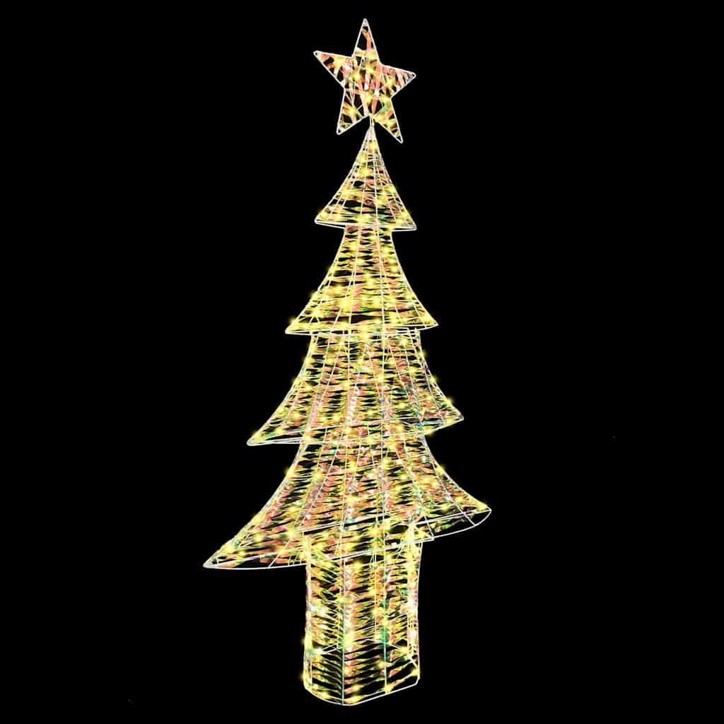 Albero di Natale 240 LED Bianco caldo 181 cm PET
