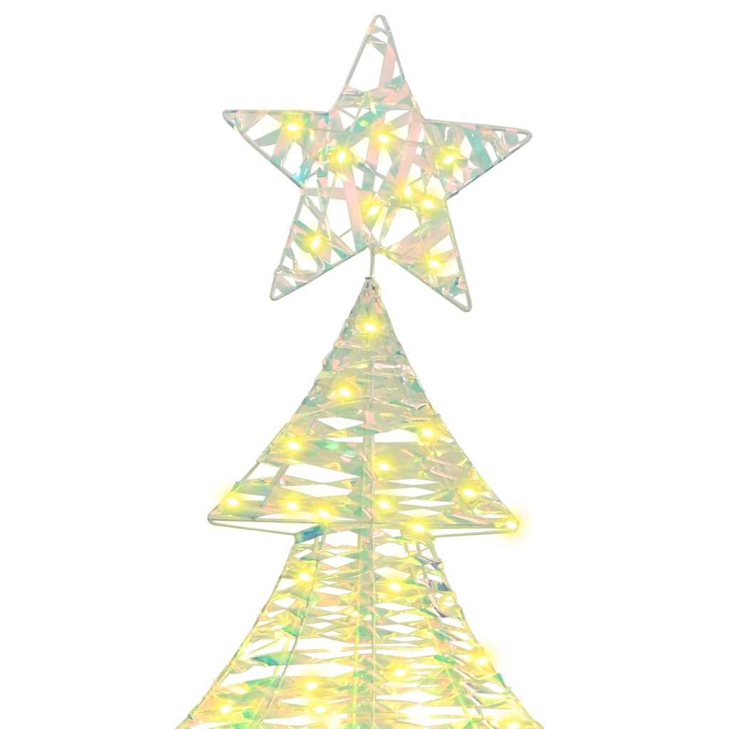 Albero di Natale 240 LED Bianco caldo 181 cm PET