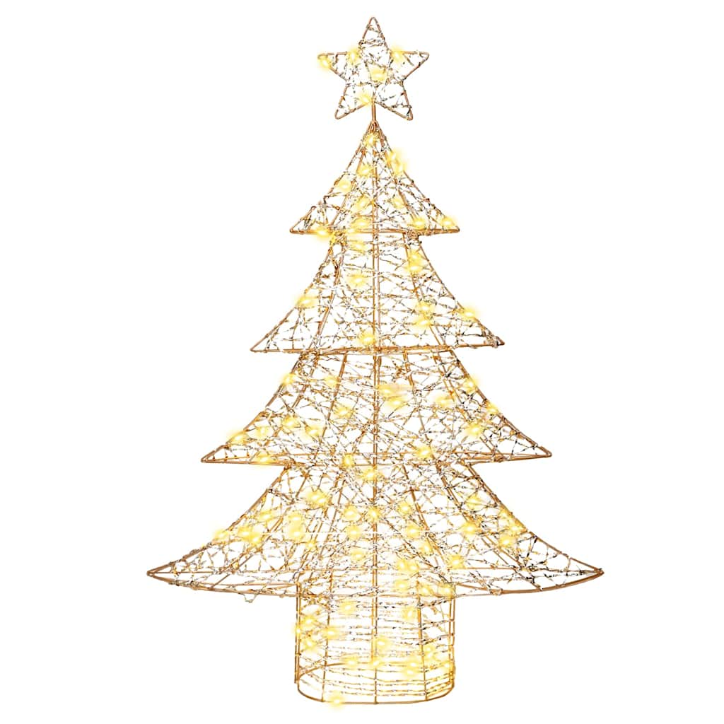 Albero di Natale 120 LED Bianco caldo 120,5 cm PET