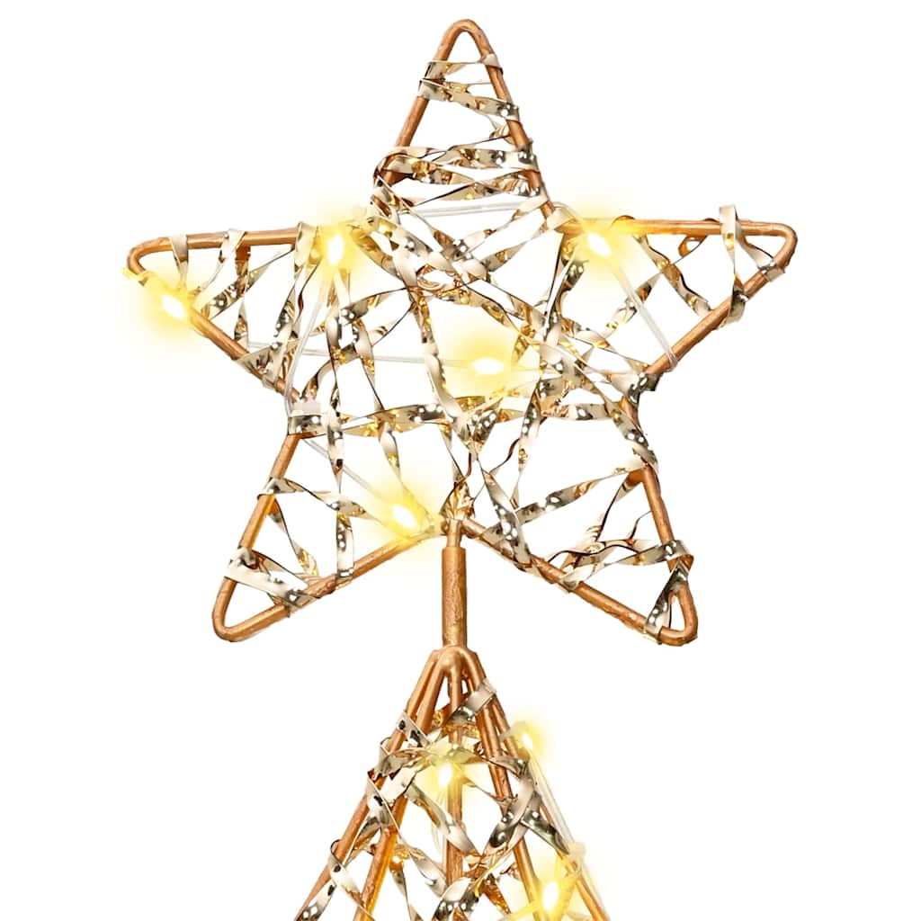 Albero di Natale 120 LED Bianco caldo 120,5 cm PET