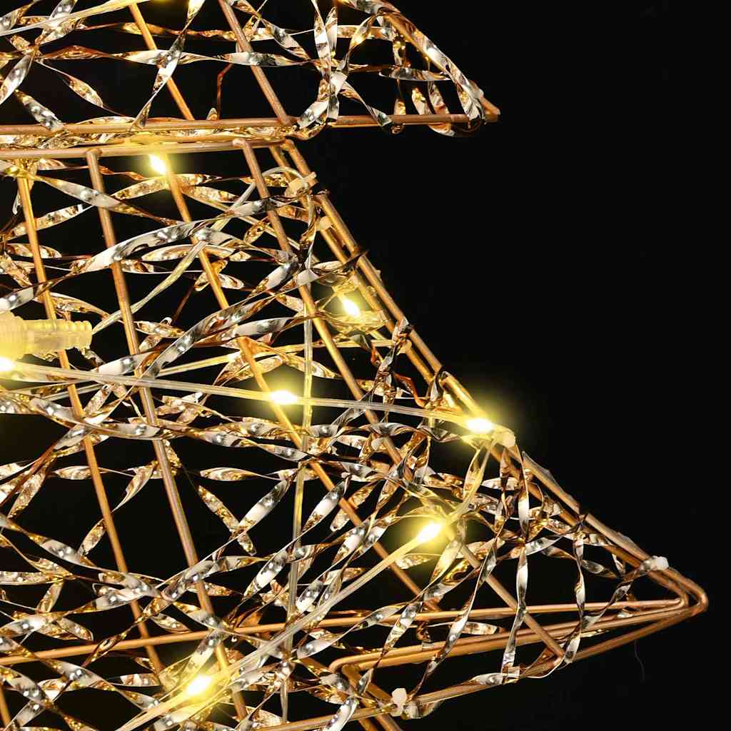Albero di Natale 120 LED Bianco caldo 120,5 cm PET