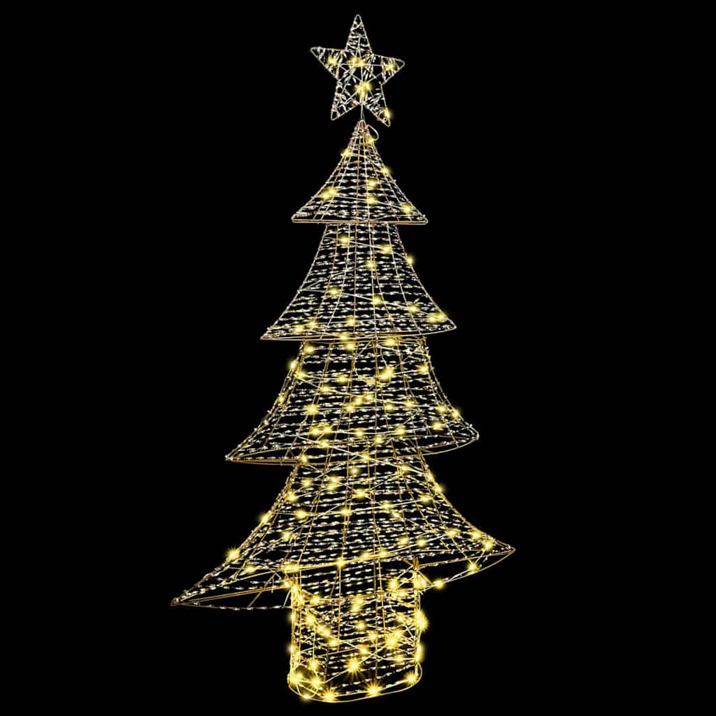 Albero di Natale 160 LED Bianco caldo 151 cm PET
