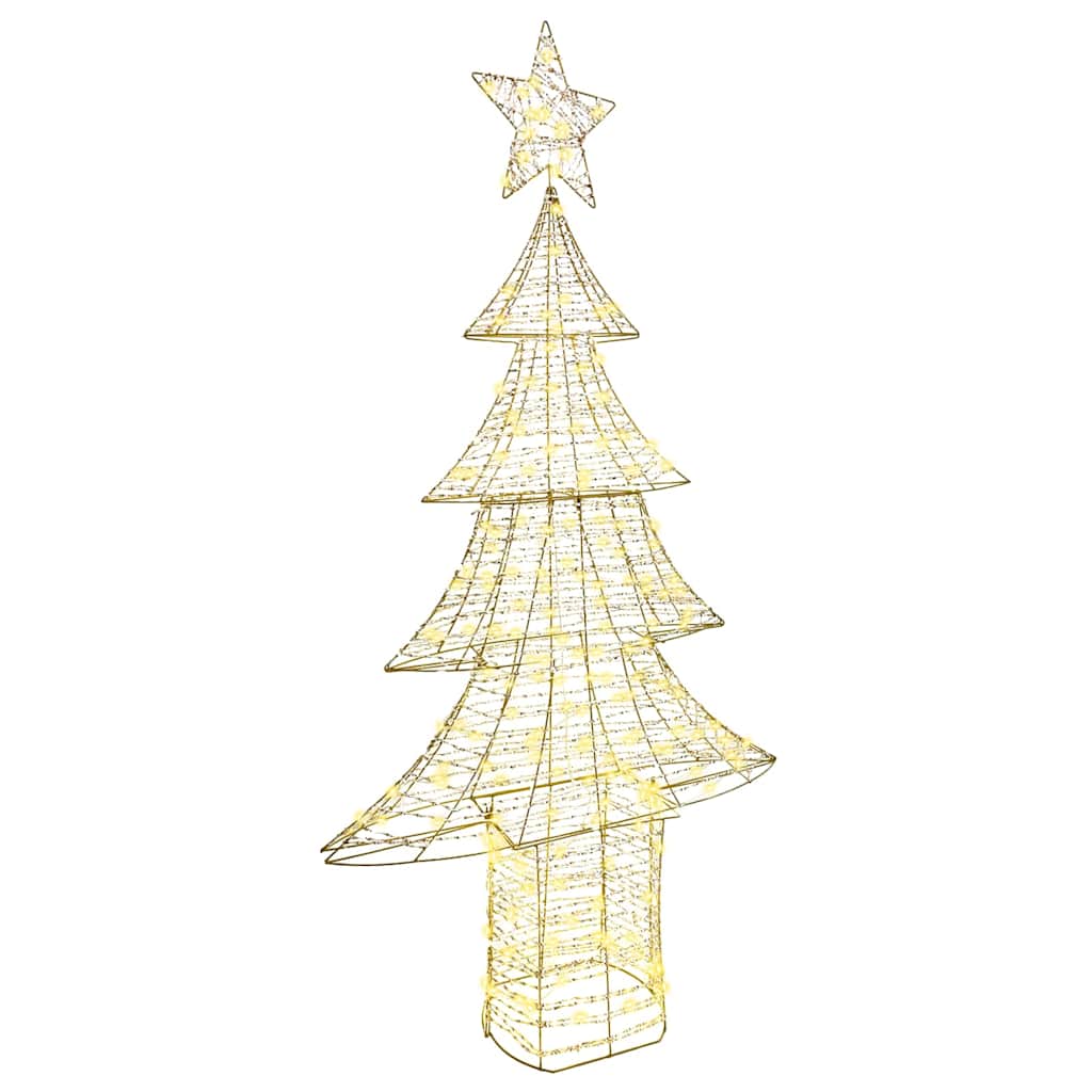 Albero di Natale 240 LED Bianco caldo 181 cm PET