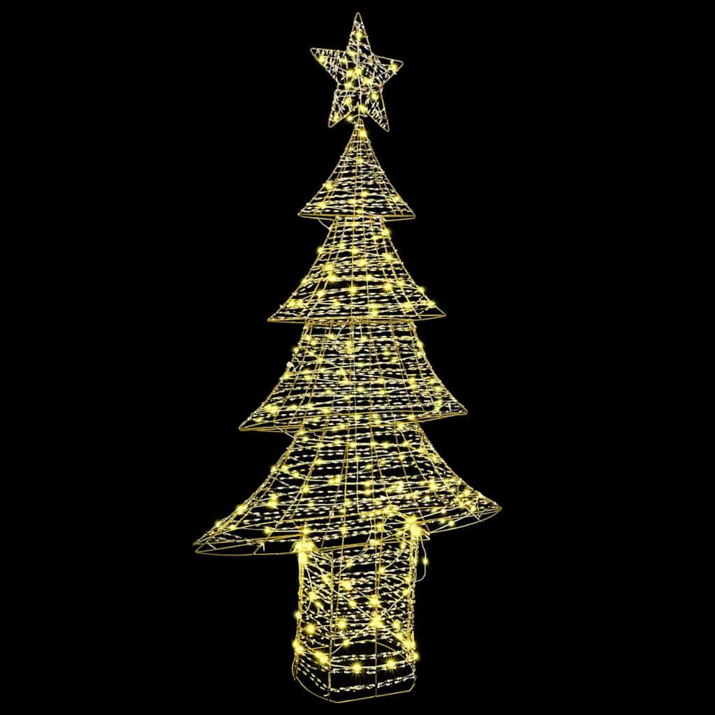Albero di Natale 240 LED Bianco caldo 181 cm PET