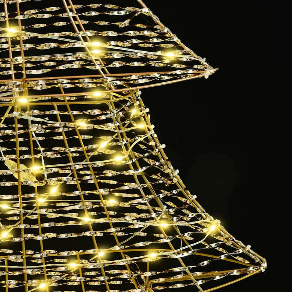Albero di Natale 240 LED Bianco caldo 181 cm PET