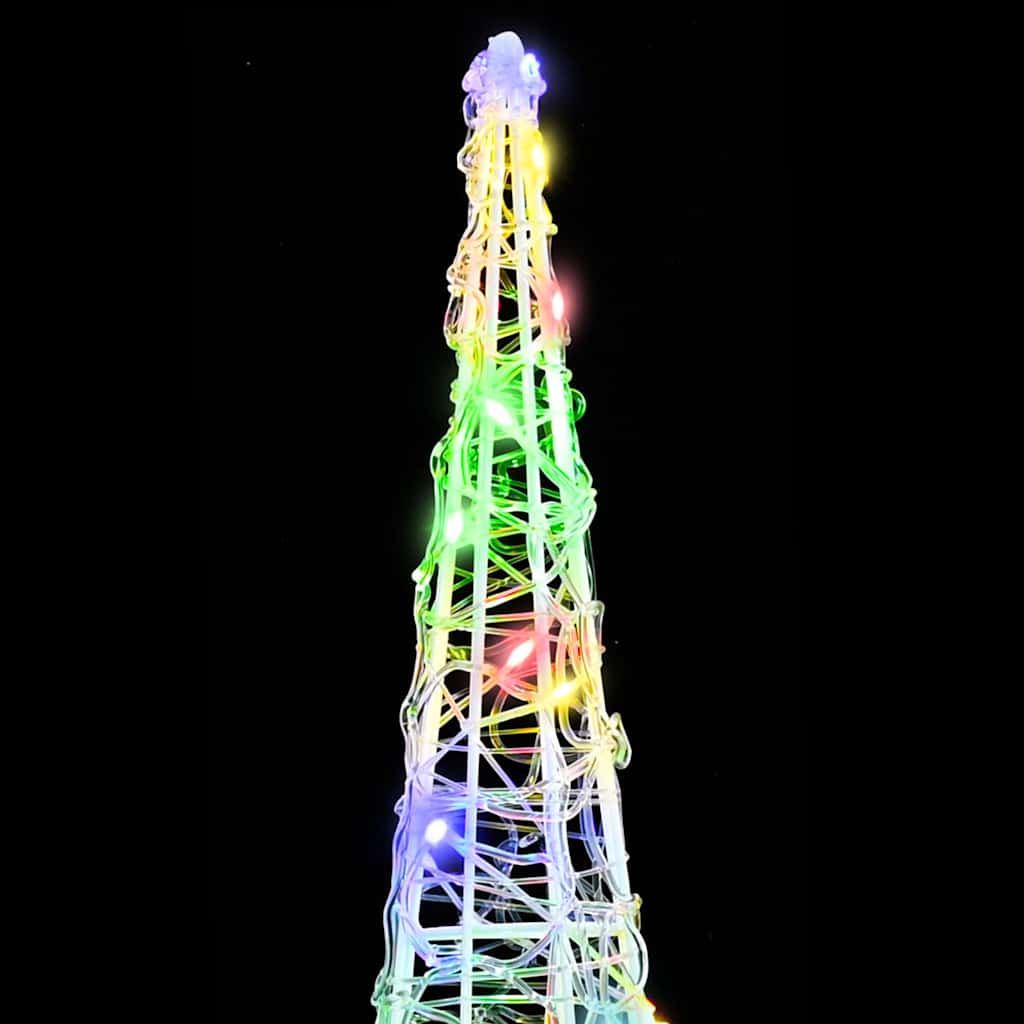 Albero di Natale 3 pz Multicolore 20 x 20 x 80 cm Acrilico